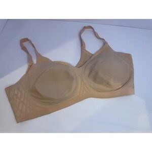 HONEYLOVE Comfort Bra Sand Everyday Support Size 1X 1X 40C/D Beige 2159